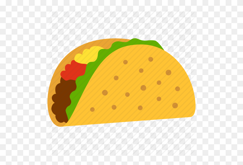 512x512 Fast, Fastfood, Food, Lunch, Mexican, Taco, Tortilla Icon - Tortilla PNG