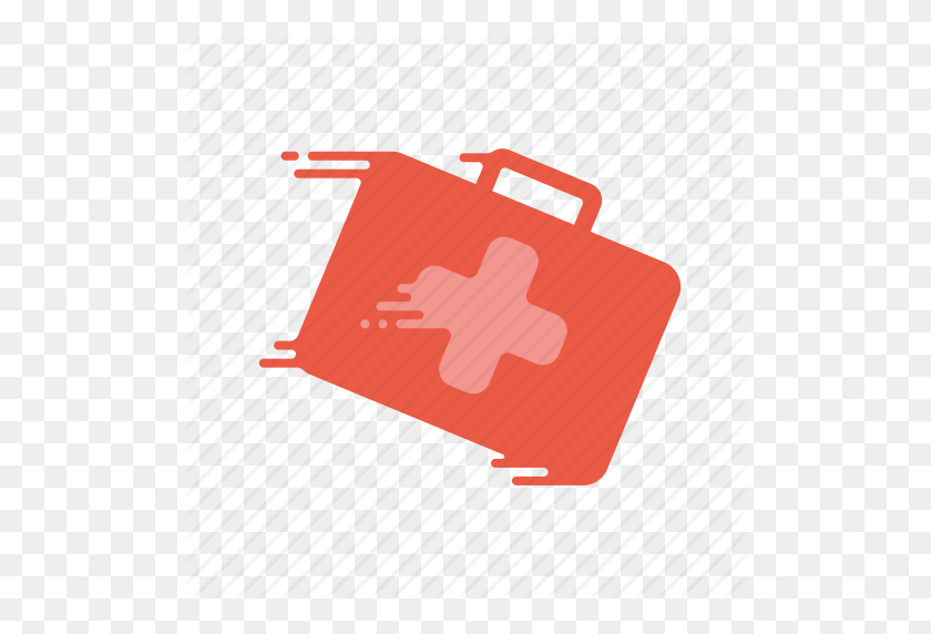 512x512 Fast, First Aid, Kit, Motion, Speed, Streak, Suitcase Icon - Streak PNG