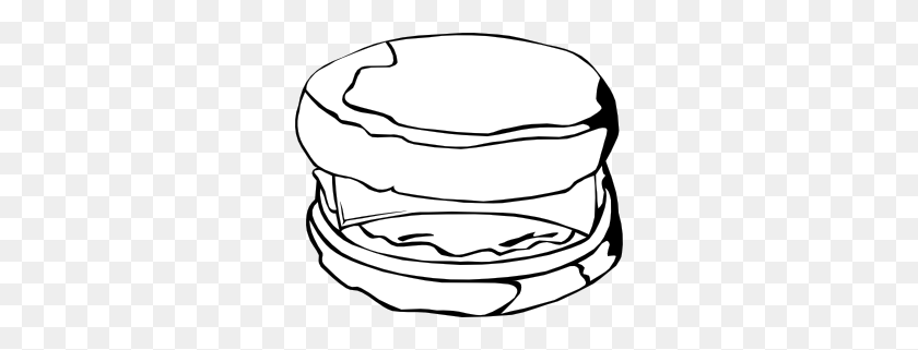 300x261 Fast Food Breakfast Egg And Cheese Biscuit Clip Art - Breakfast Pictures Clip Art