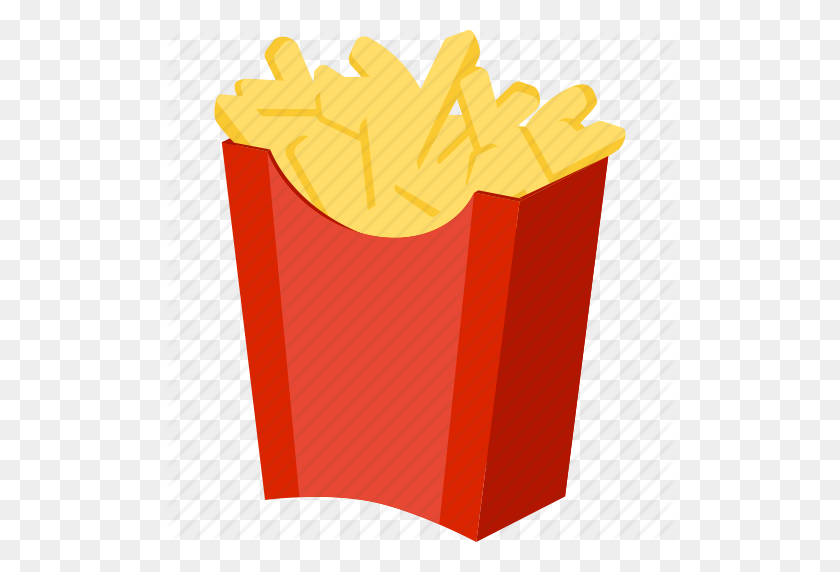 512x512 Fast Food, Food, French Fries, Fries, Illustrative, Palpable - French Fry PNG