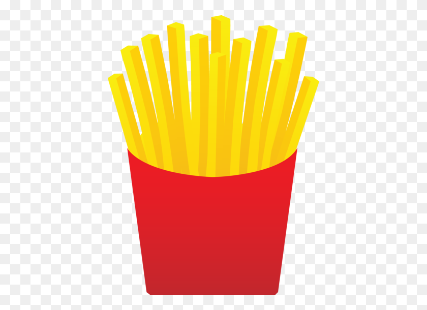 416x550 Fast Food French Fries - Salty Clipart