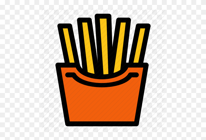 512x512 Fast Food, French Fries, Fries, Mcdonalds Icon - Mcdonalds Fries PNG