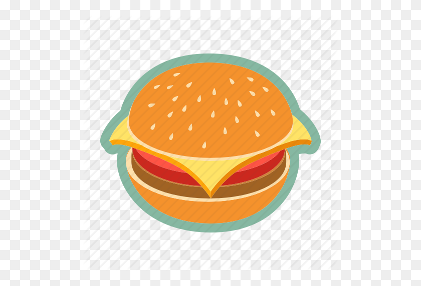 512x512 Fast Food, Ground Beef, Hamburger, Junk Food, Sandwich Icon - Ground Beef PNG