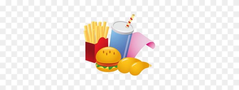 256x256 Fast Food Icon Christmas Iconset Mohsen Fakharian - Fast Food PNG