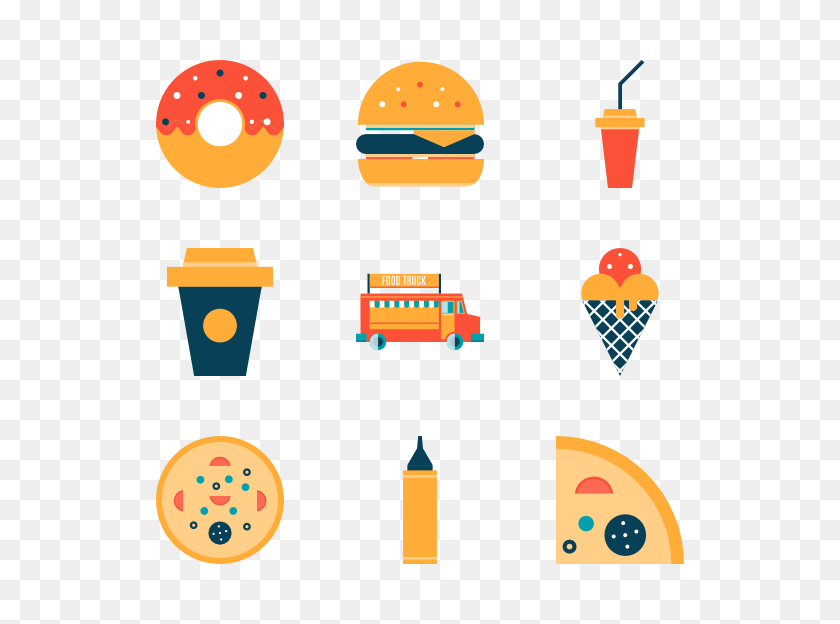 600x564 Fast Food Icon Packs - Food Icon PNG