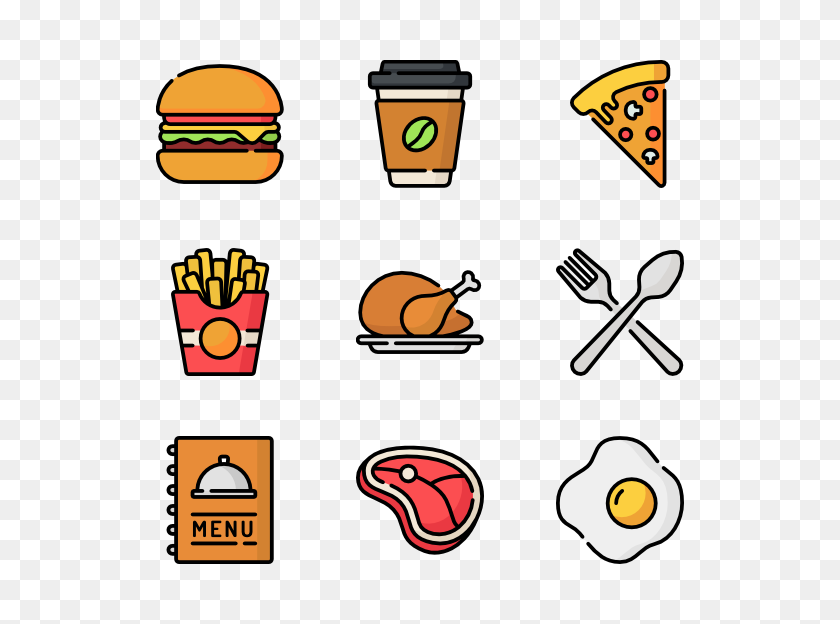 600x564 Fast Food Icon Packs - Food PNG