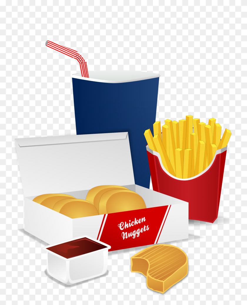 1920x2400 Fast Food Meal Vector Clipart Image - Flying Saucer Clipart