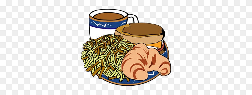 300x256 Образцы Меню Быстрого Питания Завтрак Png Клипарт Для Интернета - Нездоровая Еда Png