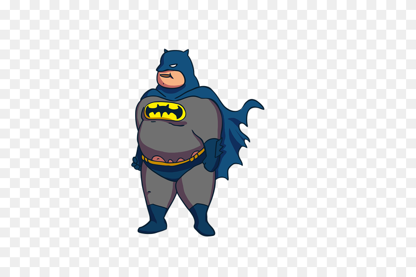 397x500 Fat Batman Clip Art Png - Superhero Clipart Free Download