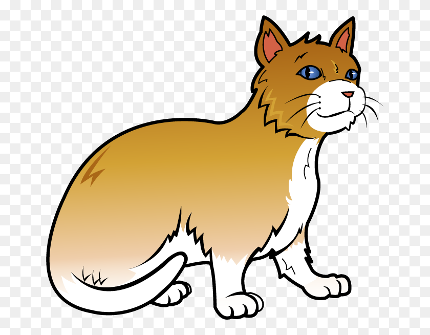 659x594 Fat Cat Clip Art Free Clip Art Animals Pets Orange Cat - Orange Cat Clipart