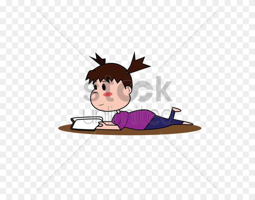 600x600 Fat Girl Studying Vector Image - Girl Studying Clipart