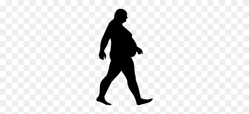 190x326 Fat Man Running - Fat Man PNG