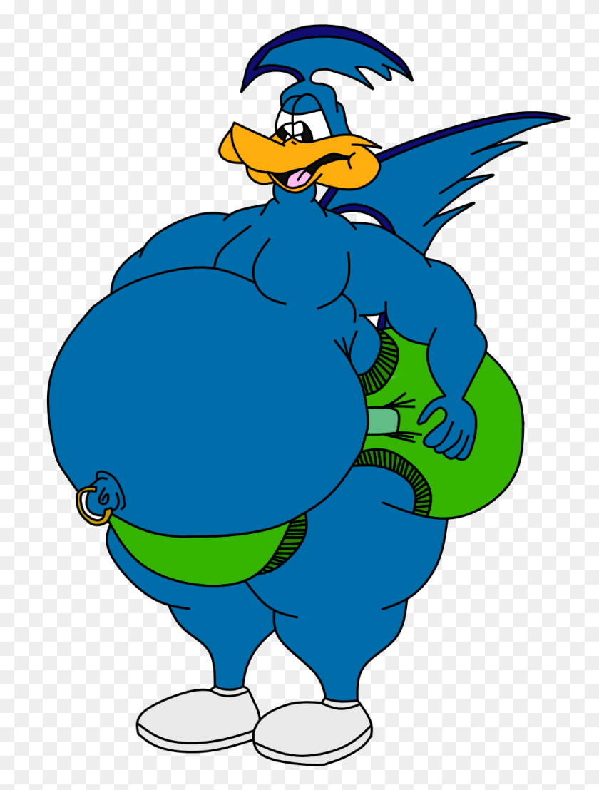 976x1312 Fat Muscled Up Road Runner - Road Runner PNG