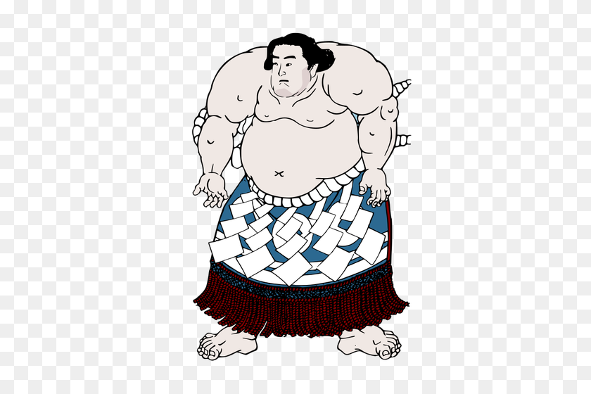 331x500 Fat Sumo Wrestler - Sumo Wrestler Clipart