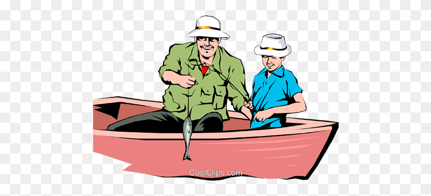 480x323 Father And Son Fishing Royalty Free Vector Clip Art Illustration - Dad And Son Clipart
