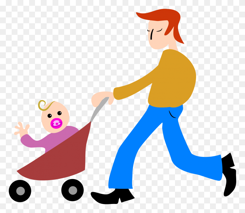 2276x1964 Father And Son Stroller Icons Png - Father And Son PNG