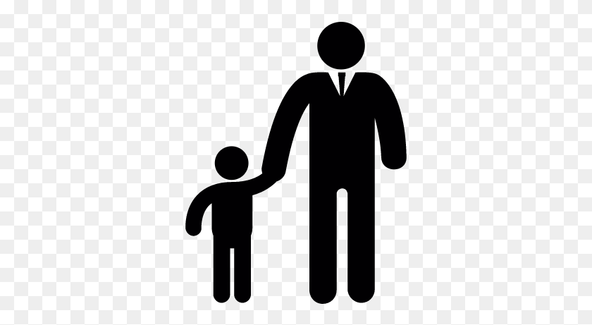 315x401 Father And Son Vector - Stick Figures PNG