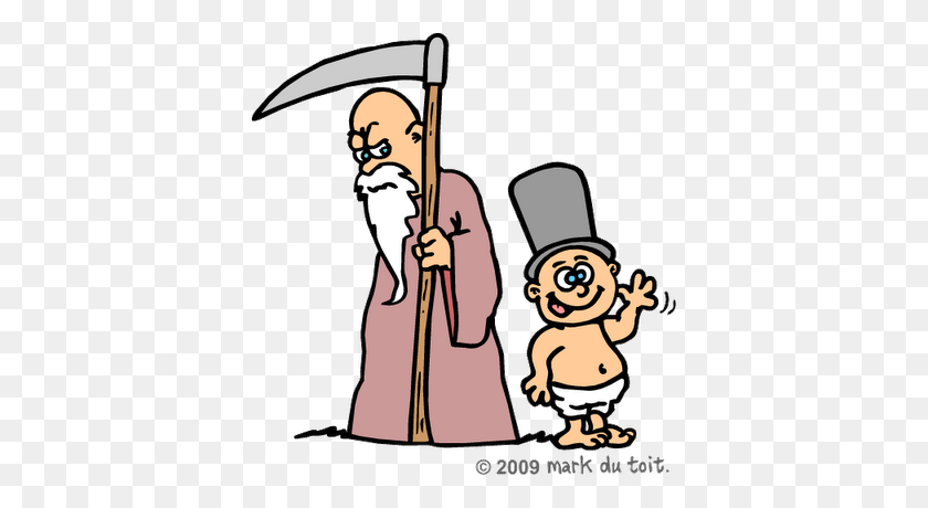 384x400 Father Time Clip Art - Time Clipart