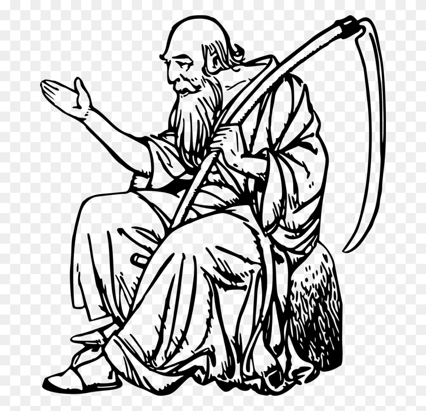 682x750 Father Time Drawing - Time Machine Clipart