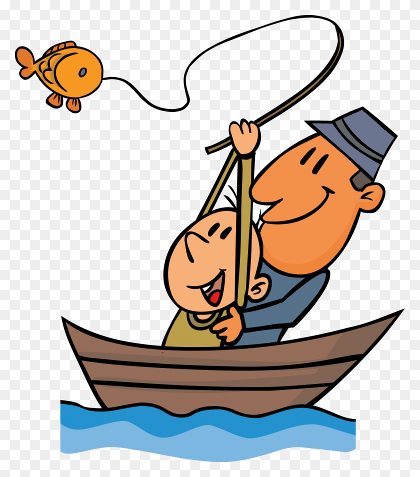1359x1559 Father`s Day Clipart Fishing - Father Daughter Clipart