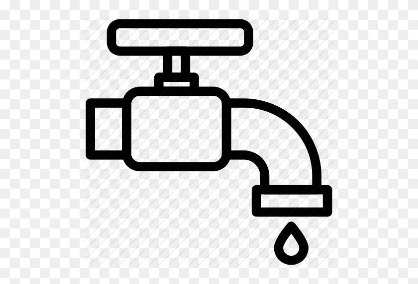 512x512 Faucet, Pipe, Plumbing, Restroom, Tools, Wash, Water Icon - Plumbing Pipe Clipart
