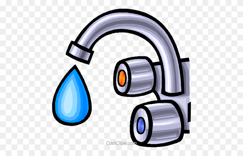 480x480 Faucet, Water Tap Royalty Free Vector Clip Art Illustration - Water Faucet Clipart