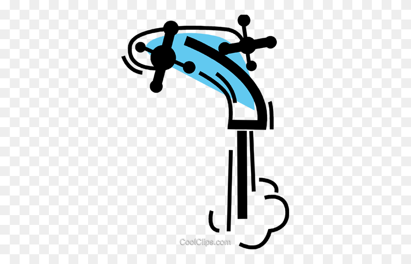 343x480 Faucets Royalty Free Vector Clip Art Illustration - Water Faucet Clipart