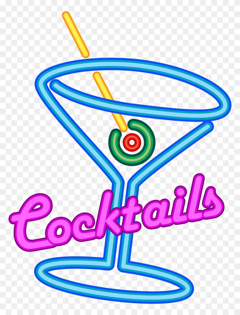 2000x2667 Faux Neon Cocktails Sign - Neon Sign PNG