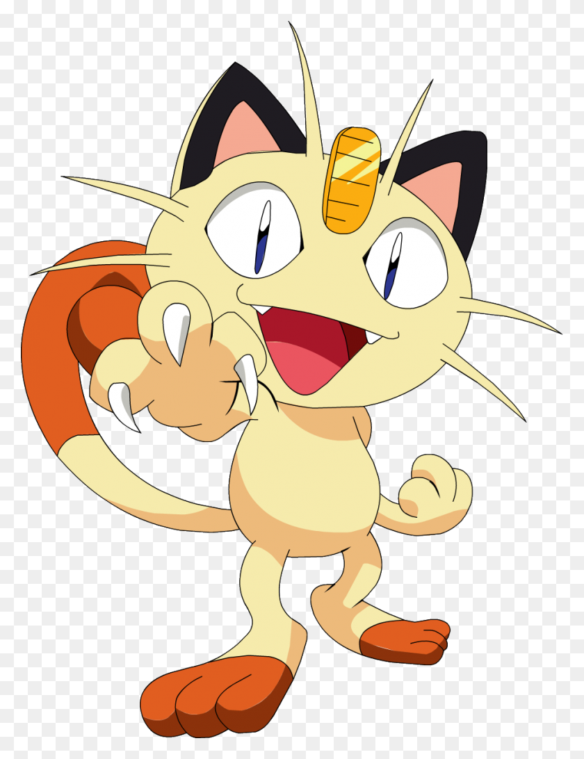 944x1250 Pokémon Favorito - Meowth Png