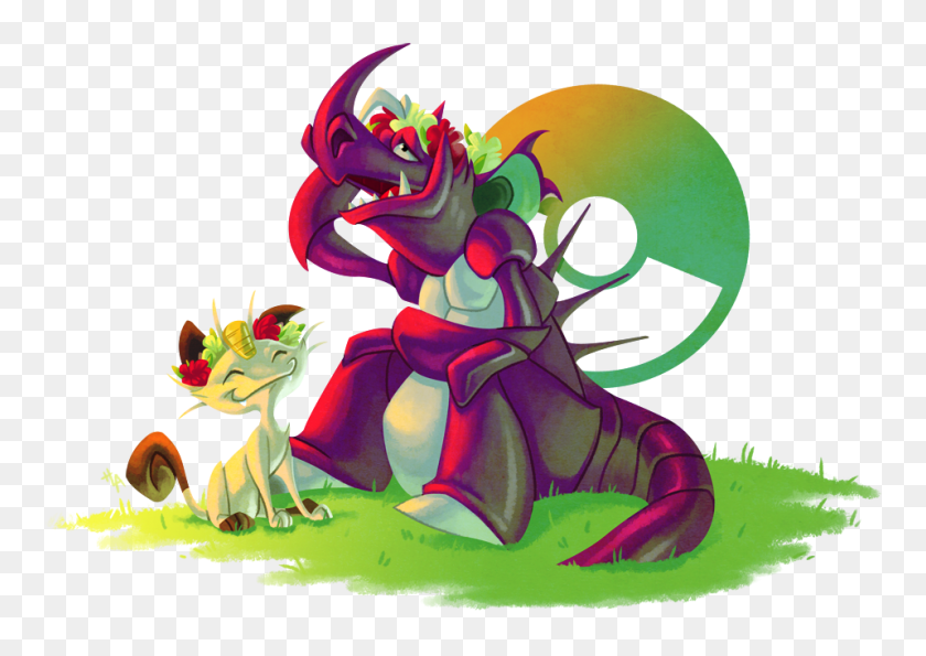 958x658 Favorite Pokemon Meowth And Nidoking Weasyl - Nidoking PNG