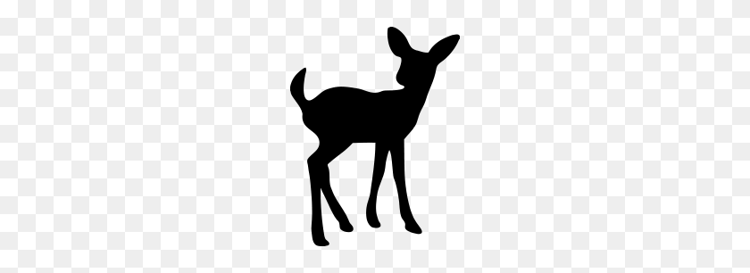 190x246 Fawn - Deer Silhouette PNG