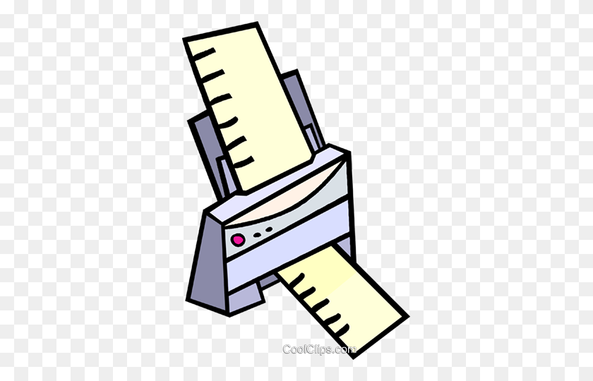 323x480 Fax Machine Royalty Free Vector Clip Art Illustration - Fax Clipart