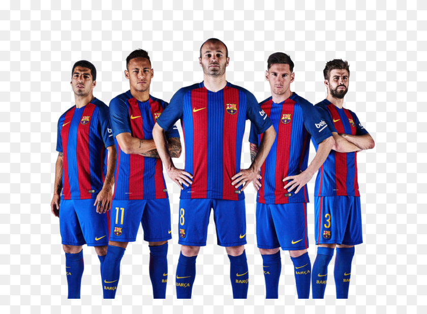 1057x756 Fc Barcelona Team Png Clip Art - Messi Clipart