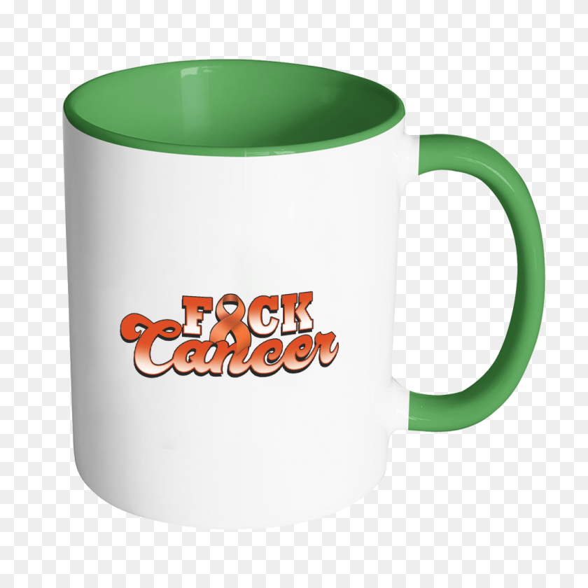 1024x1024 Fck Cancer Orange Ribbon Kidney Cancer Awareness Accent - Orange Ribbon PNG