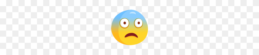 120x120 Fearful Face Emoji - Scared Emoji PNG