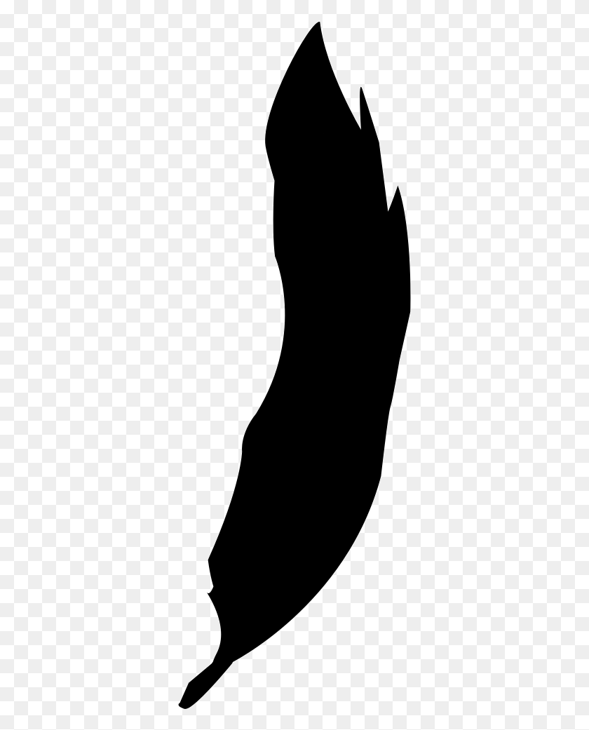332x981 Feather Filled Silhouette Png Icon Free Download - Feather Silhouette PNG