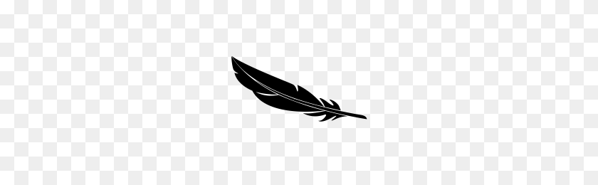 200x200 Feather Group With Items - Black Feathers PNG