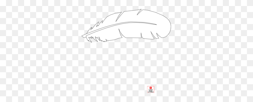 297x279 Feather Outline Cliparts - Feather Clipart Black And White