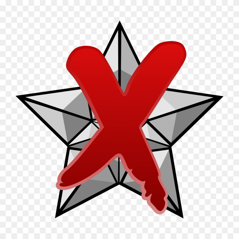 1024x1024 Featured Article Star - Deadpool Logo Clipart