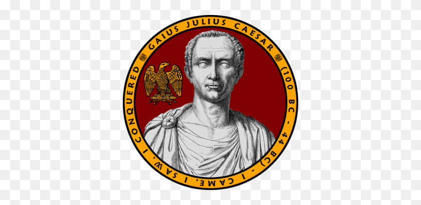 350x350 Features The Image Of Julius Caesar With An Inscription Along - Julius Caesar PNG