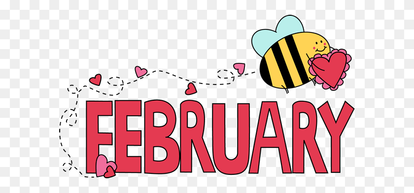 600x333 February Birthday February Valentine Love Bee Clip Art Image - Rejoice Clipart