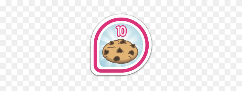 256x256 Fedora Badges - Chocolate Chip Cookies PNG
