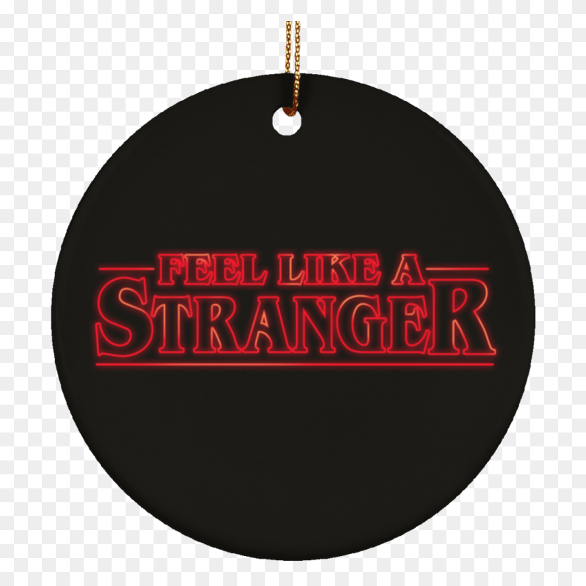 1024x1024 Feel Stranger Things Ceramic Circle Tree Ornament - Stranger Things PNG