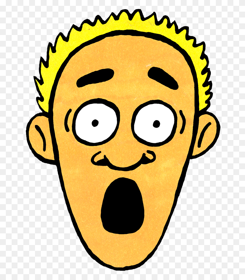 672x900 Feeling Clipart Surprised - Worried Face Clipart