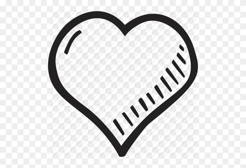 512x512 Feelings, Hand Drawn, Heart, Love, Romantic, Valentines - Hand Drawn Heart Clipart