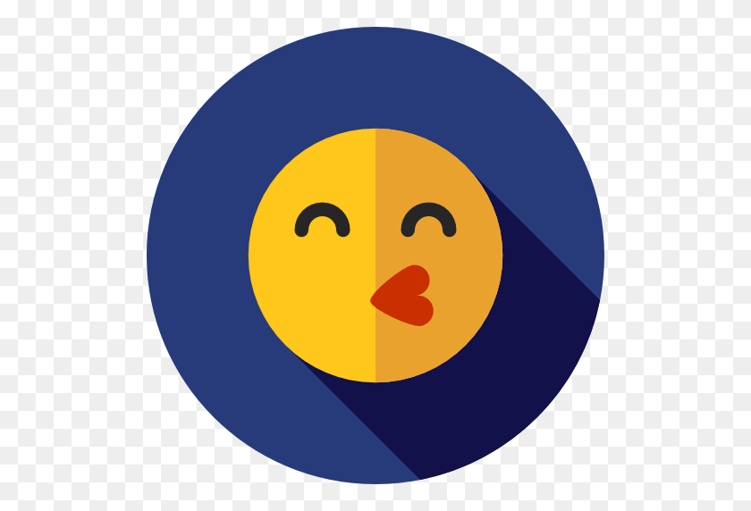512x512 Sentimientos, Emoticonos, Emoticonos, Emoji, Icono De Besos - Emoji Besos Png