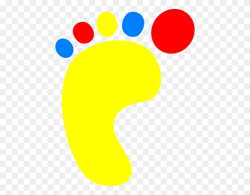 468x595 Feet Clipart Colourful - Hands And Feet Clipart
