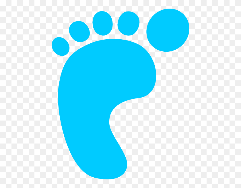 480x595 Feet Clipart Footstep - Baby Feet Clipart Black And White