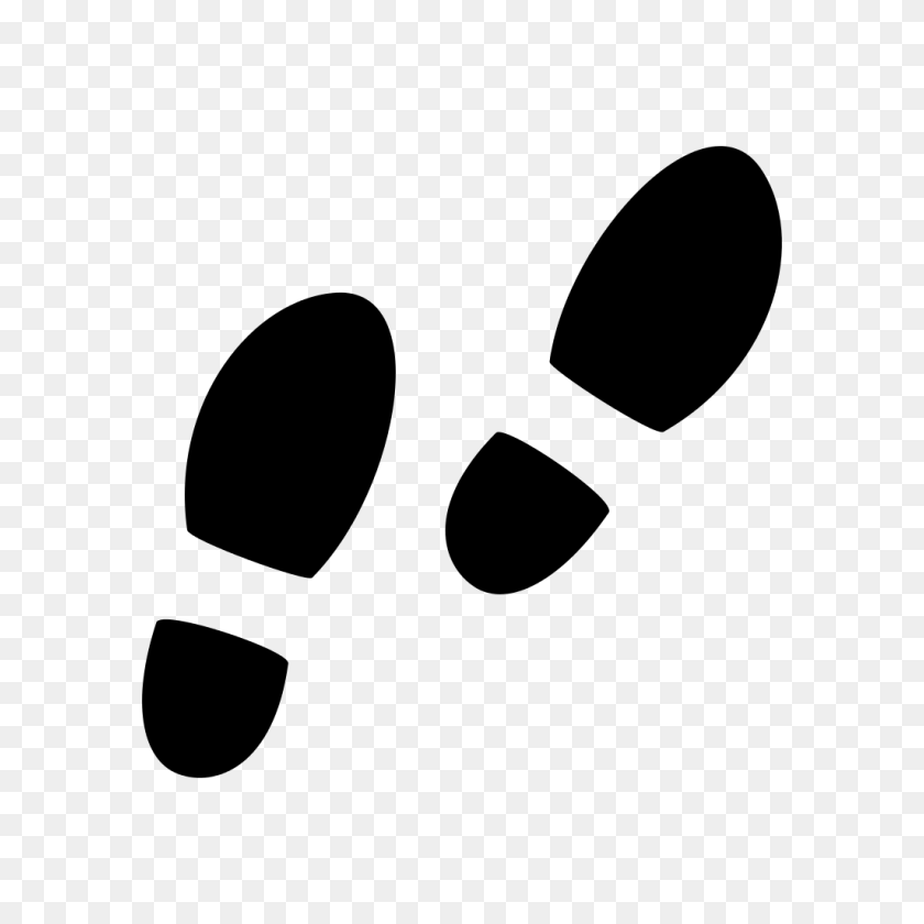 1024x1024 Feet Clipart Icon - Feet Clipart Black And White