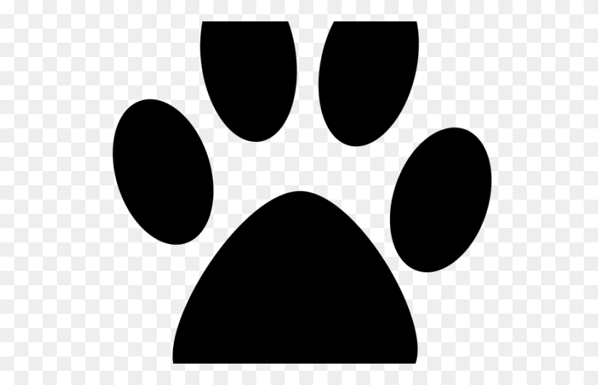 640x480 Feet Clipart Wolf - Wolf Paw PNG